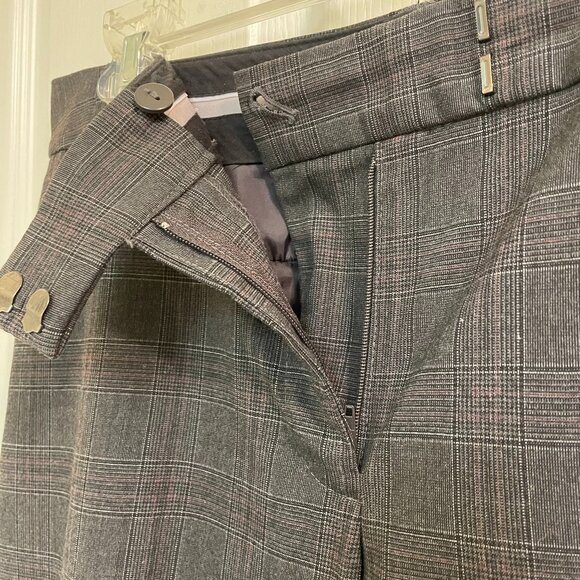 LIZ CLAIBORNE AUDRA SIZE 12 MENSWEAR STYLE GREY SLACKS - Picture 6 of 10
